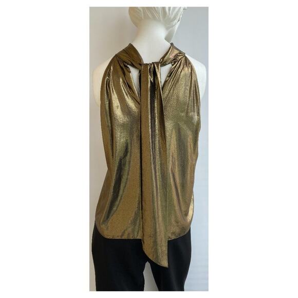 Gold sz M Generation Love NYC top - Picture 5 of 9